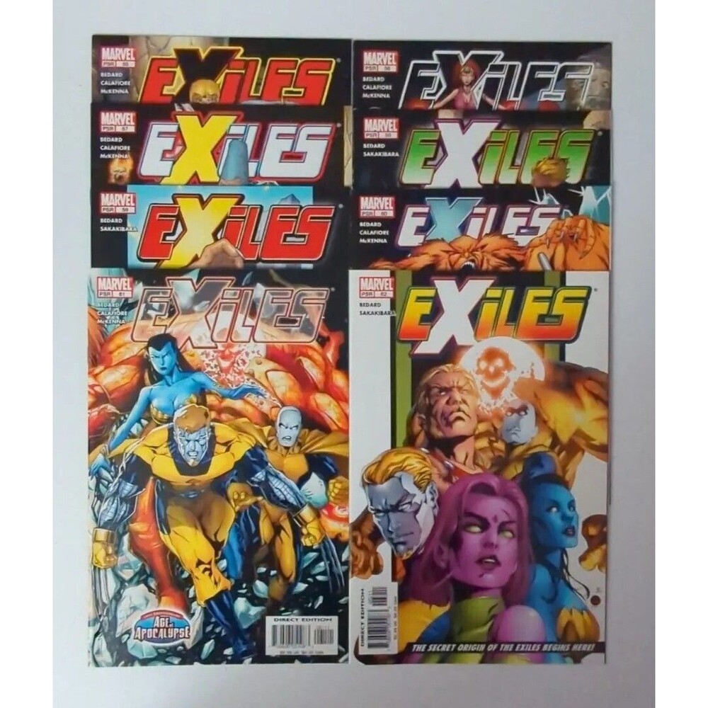 Run Of 8 2004-05 Marvel Exiles Comics #55-62 VF/NM